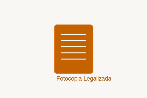 Fotocopia Legalizada